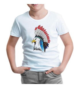 Indian Flying Beyaz Çocuk Tshirt