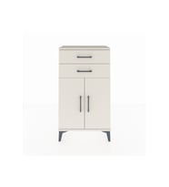 Arges Komodin Tek Raflı 2 Çekmeceli 2 Kapaklı 60x30x106 Aytaşı-Aytaşı