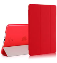 Apple iPad 9.7 2018 Fuchsia Smart Cover Standlı 1-1 Kılıf (Kırmızı)
