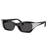 Swarovski SK6029 100187 50 Kadın Güneş Gözlüğü (Siyah)
