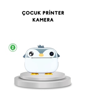 Mey İthalat® Çocuk Fotoğraf Makinesi Termal Baskılı Anında Çıktı Hd Video Kayıtlı