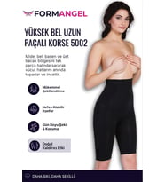 #Korse Lazer Kesim İz Göstermez Toparlayıcı Kaymaz Kadın Yüksek Bel Uzun Paçalı Korse - 2 Adet