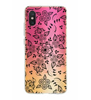 Xiaomi Mi 8 Pro Uyumlu Kapak Nostalji Desen Tasarımlı Şeffaf Silikon Kılıf