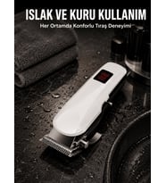Lexroo Tıraş Makinesi Profesyonel Saç Ve Sakal Kesme Milim Ayarlı Dijital Göstergeli Yeni Nesil