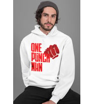 One Punch Man Yazılı Unisex Oversize Anime Karakter Hoodie