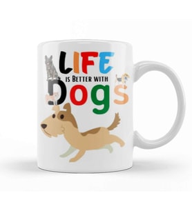 Funny Dog Lover Gifts For   Men Kids Kupa Bardak Porselen