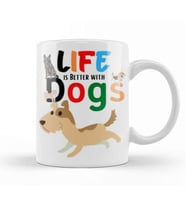 Funny Dog Lover Gifts For   Men Kids Kupa Bardak Porselen