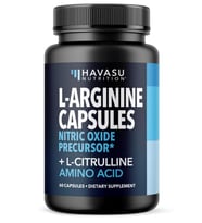HAVASU NUTRITION L-Arginine 60 Capsules with L-Citrulline Tart Cherry- Nitric Oxide Supplement.Abd Best Seller !!.