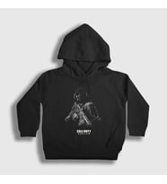 Presmono Unisex Çocuk Siyah Mobile Call Of Duty Kapüşonlu Sweatshirt 27057tt