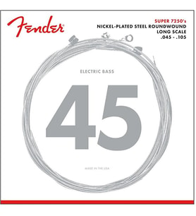 Fender 0737250406 7250 Nickel Plated Steel Bas Gitar Teli (45-105) 7250M Long Scale Nikel Kaplama Çelik Yüksek Çıkış Gücü ve Dinamik Bas Tonları
