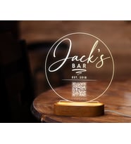 BK Gift Kişiye Özel Bar Tasarımlı Led Lamba, Gece Lambası, Ev Dekorasyonu, Işıklı Pleksi Biblo-25