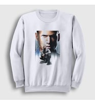 Presmono Unisex Beyaz Poster V2 Prison Break Sweatshirt 276361tt