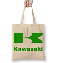 Motor Kawasaki Logo Bez Çanta Uzun Saplı