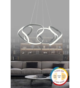 Sarkıt Avize, 3 Renk Işık, Modern Tasarım, Salon, Mutfak ve Oda Dekoru