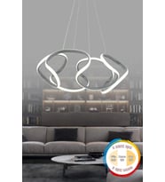 Sarkıt Avize, 3 Renk Işık, Modern Tasarım, Salon, Mutfak ve Oda Dekoru