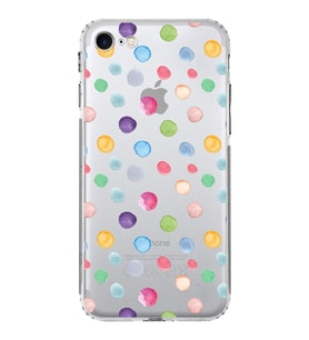 PrintiFy iPhone 8 ile Uyumlu Water Color 6  Kamera Korumalı Şeffaf  Kılıf