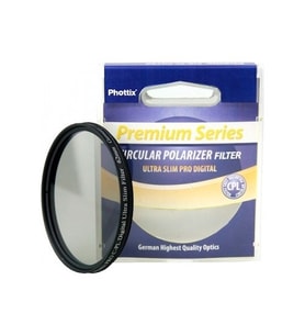 Phottix 55mm Ultra Slim Pro Digital CPL Polarize Filtre (Siyah)