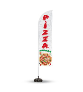 Pizza Yönlendirme ve Tanıtım Yelken  Bayragı