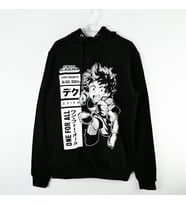 My Hero Academia Kapşonlu Sweatshirt (Siyah)