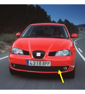Seat İbiza 2003-2009 Ön Tampon Sol Sis Farı Kapağı 6L0853665L