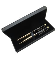 Signator® M420 Siyah Altın Kalem Seti - Roller Kalem + Tükenmez Kalem  İsme Özel Kalem  Hediyelik Kalem (Karışık)