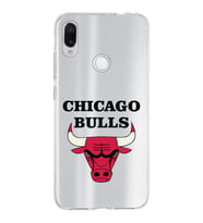 Xiaomi Redmi Note 7 Uyumlu Kapak Chicago Bulls Tasarımlı Şeffaf Silikon Kılıf