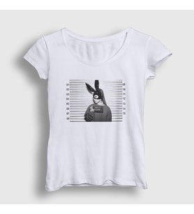 Presmono Kadın Beyaz Be Alright Ariana Grande T-Shirt 152272tt