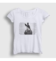 Presmono Kadın Beyaz Be Alright Ariana Grande T-Shirt 152272tt