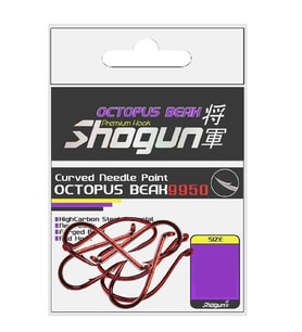 Shogun 9950 Octopus Beak Red Büyük Beden Olta İğnesi No:5/0