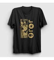 Presmono Unisex Siyah Jotaro Kujo V3 Anime Jojo T-Shirt 322400tt