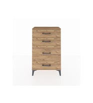 Arges Komodin 4 Çekmeceli 60x30x96 Çam-Çam