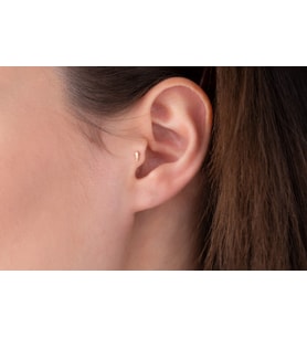 Onseva Kuyumculuk Kayan Yıldız Tragus Piercing 14 Ayar Altın