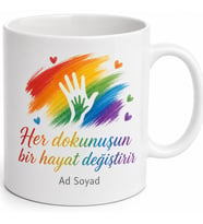 Ergoterapiste Hediye Özel Tasarım Rengarenk Kupa Bardak Ergoterapi Hediye