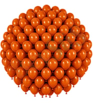 Yanık Turuncu Renk Lateks Retro Balon (30 cm) - 100 Adet