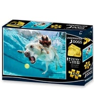 Su Altında Köpek Daisy Puzzle 100 Parça