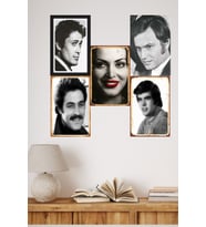 Yeşilçam Efsaneleri, Poster ,Tablo Seti , 5'li 30x20 cm MDF UV Baskı Retro Dekor Seti