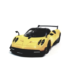 Kinsmart 2016 Pagani Huayra BC Sarı 1/38 Model Araba