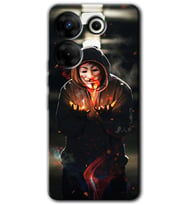 Tecno Camon 20 Pro 5G Kılıf HD Desen Baskılı Kılıf - V for Fire