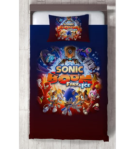 MEKTA HOME BEBEK VE ÇOCUK ODASI Sonic Boom Desenli Yatak Örtüsü