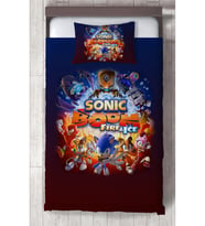 MEKTA HOME BEBEK VE ÇOCUK ODASI Sonic Boom Desenli Yatak Örtüsü