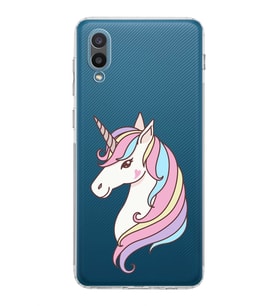 Samsung Galaxy A02  Kamera Korumalı  Kapak Unicorn Tasarımlı  Şeffaf Kılıf