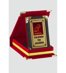Kalbimin Tek Sahibine Plaketi