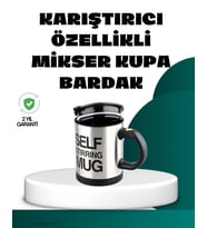 Otomatik Karıştırmalı Termos Kupa USB Şarjlı ve Ergonomik Tasarım