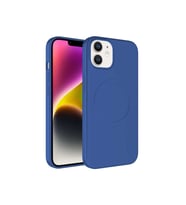 Apple iPhone 11 Uyumlu Kılıf M-safe Wireless Şarj Özellikli Pastel Renk Silikon Zore Plas Kapak (Mavi)
