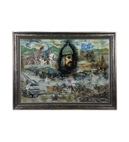 e38 EL İŞÇİLİĞİ CAM BOYAMA TABLO 105 x 86 cm - 6086