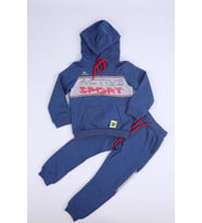 Nexactive Kız Erkek Çocuk Alt Üst 2'li Spor Eşofman Takım 50051 (İndigo)
