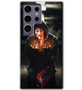 Galaxy S24 Ultra Kılıf HD Desen Baskılı Kılıf - V for Fire