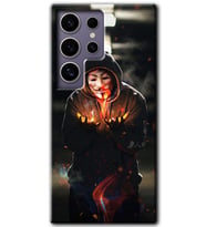 Galaxy S24 Ultra Kılıf HD Desen Baskılı Kılıf - V for Fire