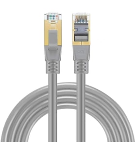 ICAT8-03GX Cat8 S/FTP 40Gbps 2000Mhz High Speed %100 Copper Network Kablo 3 Metre-Gri