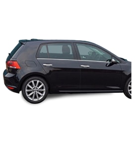 Volkswagen Golf 7 (2013-2019 ) Paslanmaz Krom Cam Çıtası 4 Parça